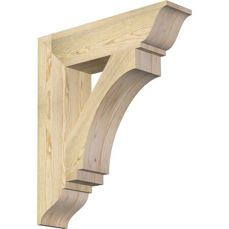 Ekena Millwork Imperial Traditional Rough Sawn Bracket, Douglas Fir, 6"W x 26"D x 30"H BKT06X26X30IMP01RDF